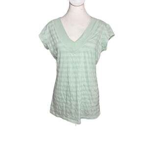 Calvin Klein Moonlight green Striped Tee size large